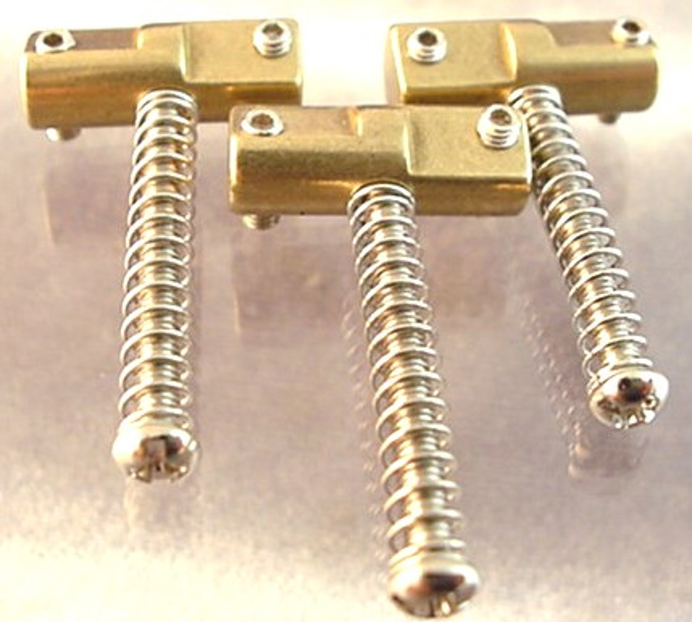 COMPENSATED BRASS ELEMENTS - UPGRADE TELE GUITAR BRIDGE
