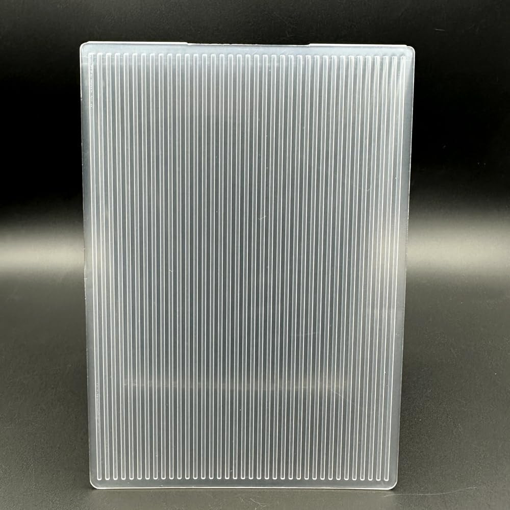 3D Plastic Embossing Folder Template Vertical Stripes Texture A6 Size for Card M