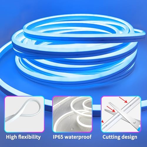 Led Neon Rope Lights Control with App/Remote,Flexible Led Rope 66FT