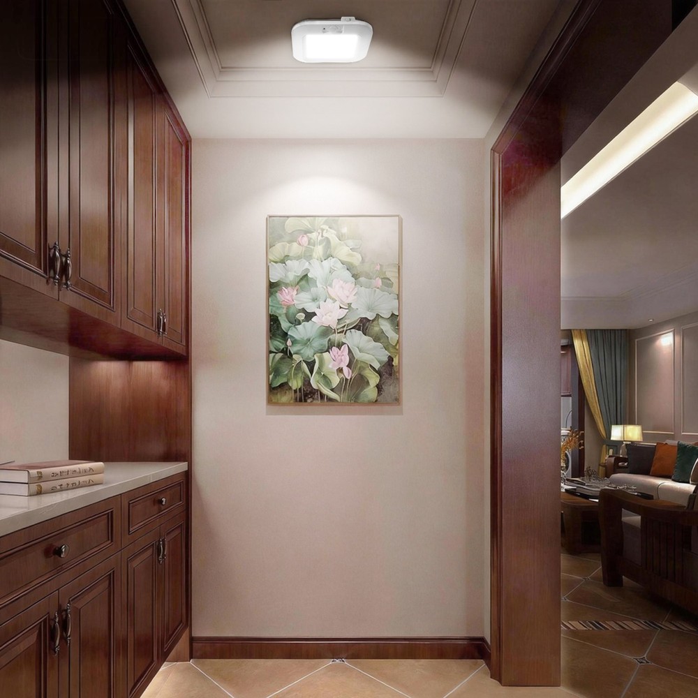 Battery Operated Ceiling Light Motion Sensor Light Indoor Motion 6000K
