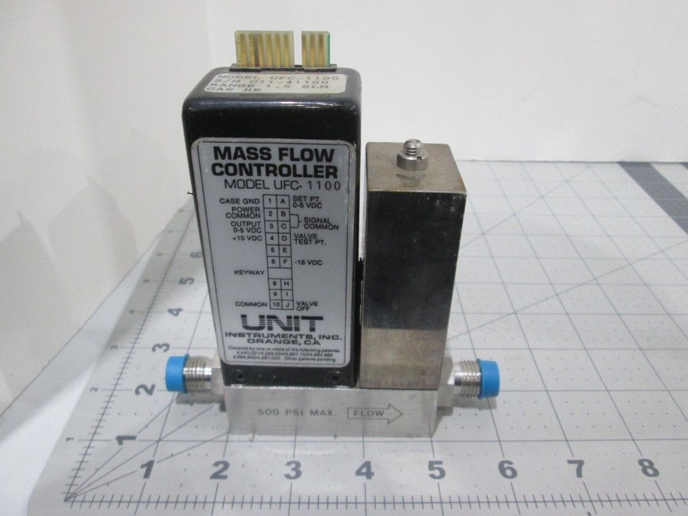 Unit, UFC-1100, Mass Flow Controller, He, 1.5 SLM, Used