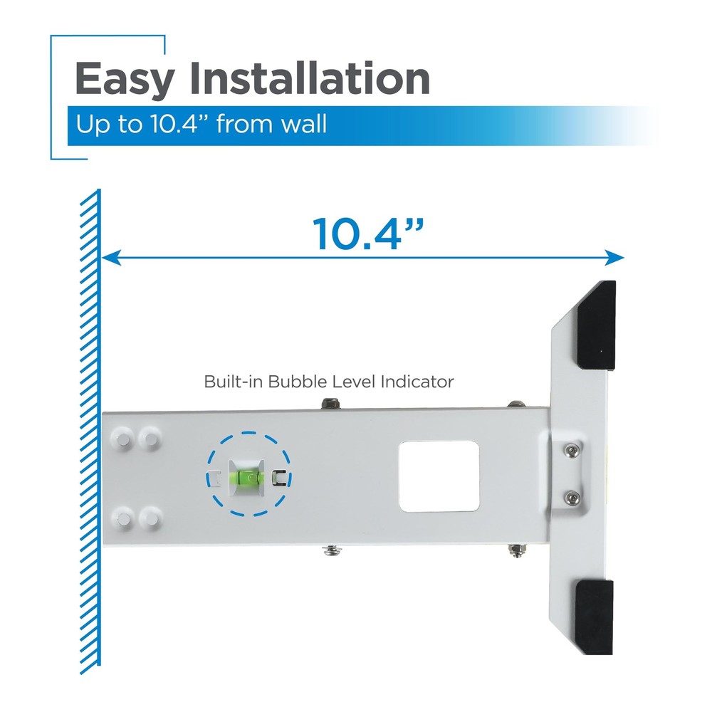 AnyMount Air Conditioner Support Bracket for Outdoor Window AC, Medium, White