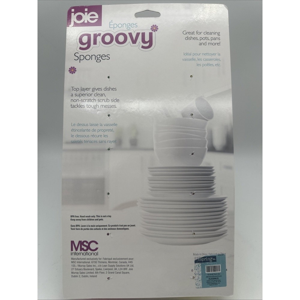 Joie Groovy Sponges 6 Count