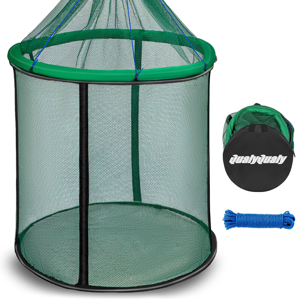 Floating Fish Basket 41/73 Gallons Extra Large for Live Caught, Fully Foldable F
