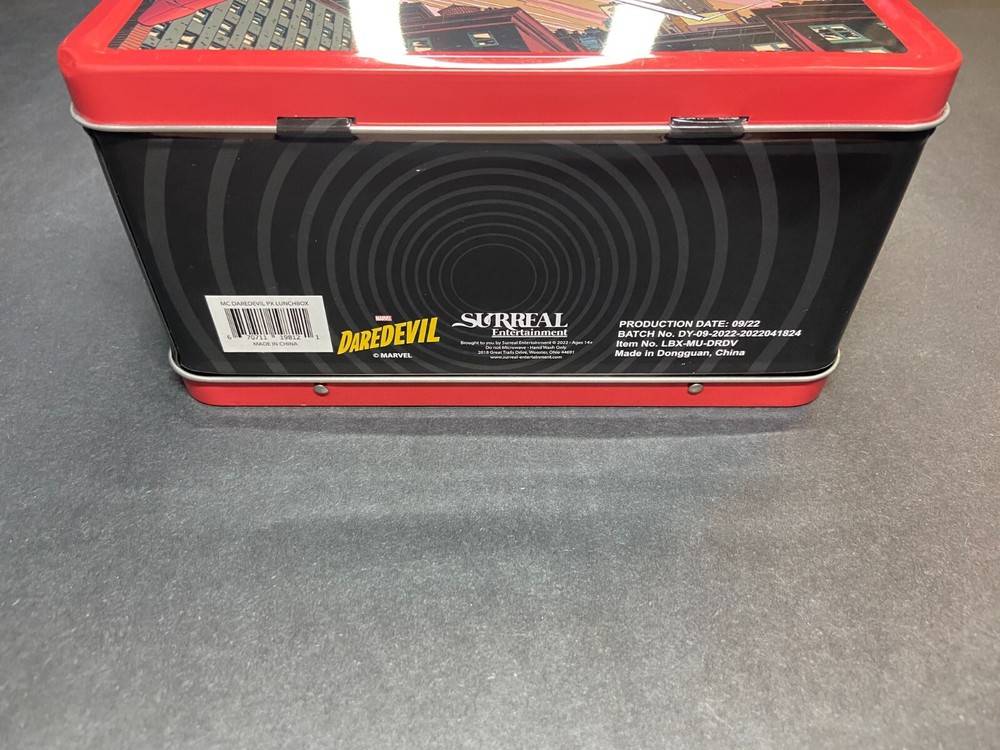 MARVEL Comics DAREDEVIL LUNCH BOX & THERMOS Previews Exclusive NEW