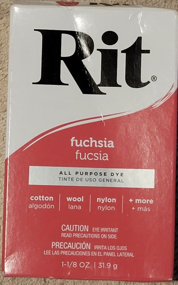 Rit Dye package Fuchsia colored kit (sealed)