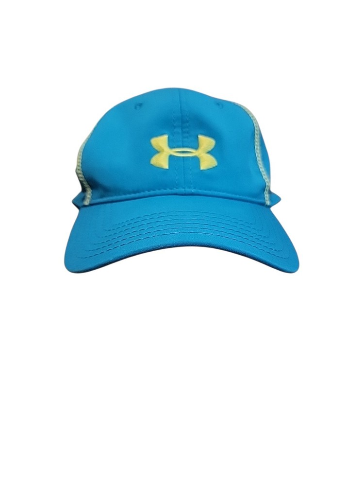 UNDER ARMOUR Women’s Strapback 6 Panel Hat Hat Adjustable ONE Size Blue Yellow
