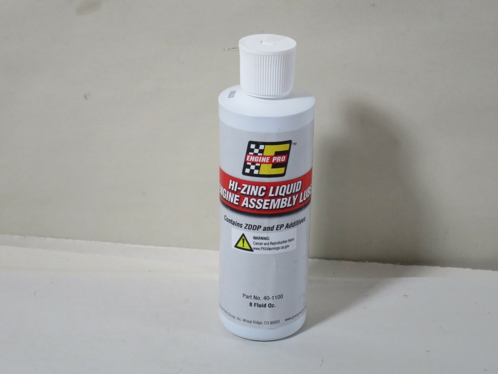 Engine Pro 40-1100 Hi Zinc Liquid Engine Aassembly Lube 8 Fluid Oz.