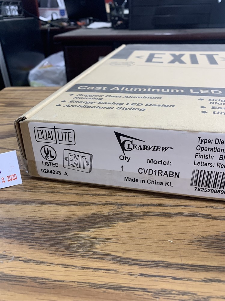 Clearview CVD1RABN die cast exit single face Sealed