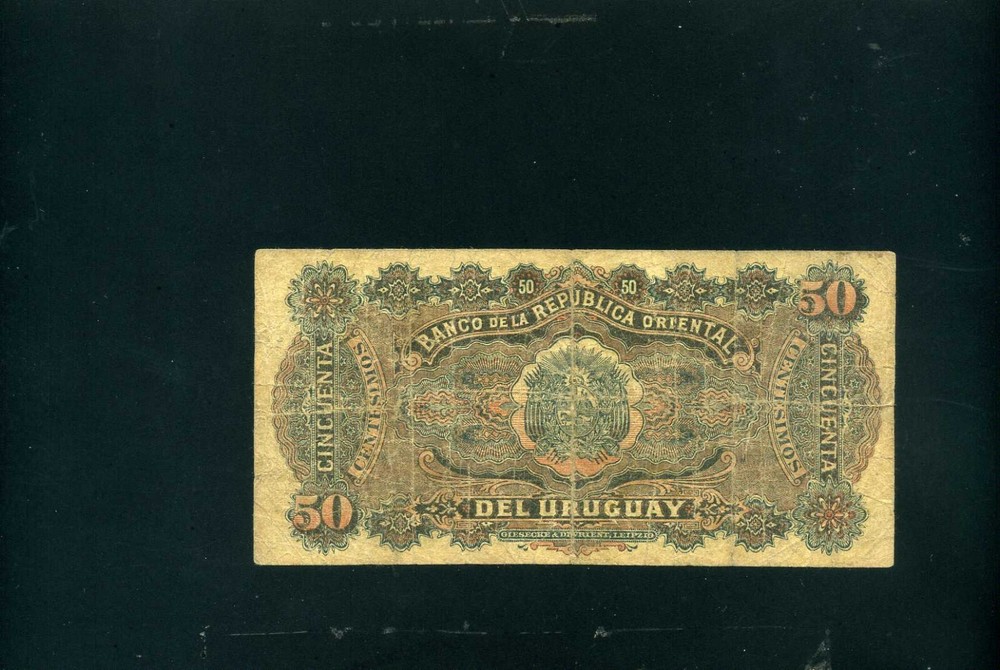 Uruguay 50 centesimos 1896 - F