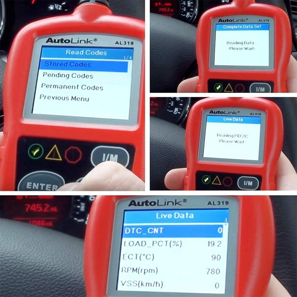 Autel Autolink AL319 OBD2 CAN OBDII Car Code Reader Diagnostic Scanner Tool NEW