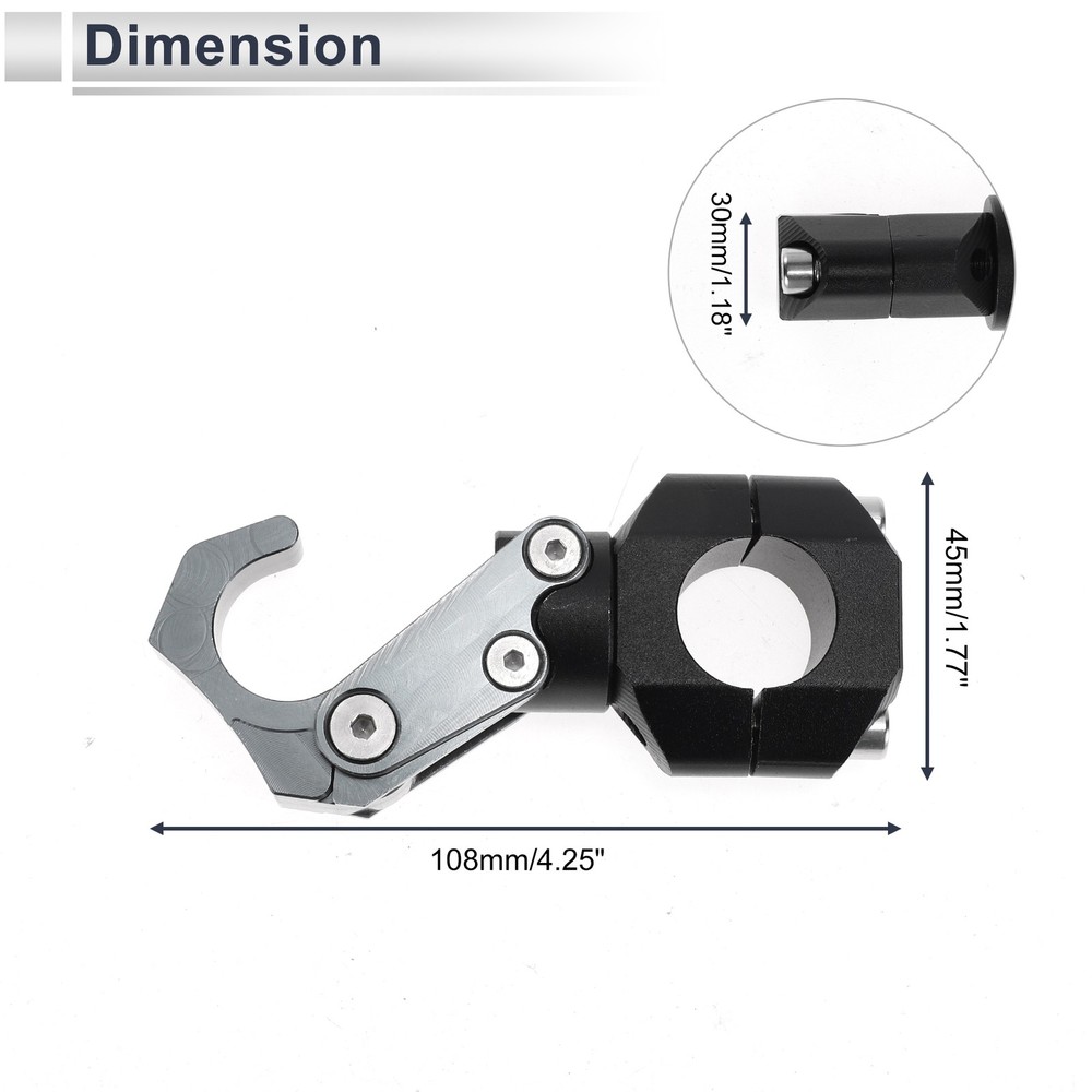 For Motorcycle Aluminum Rectangular Hook Titanium Hex Compass Wrench