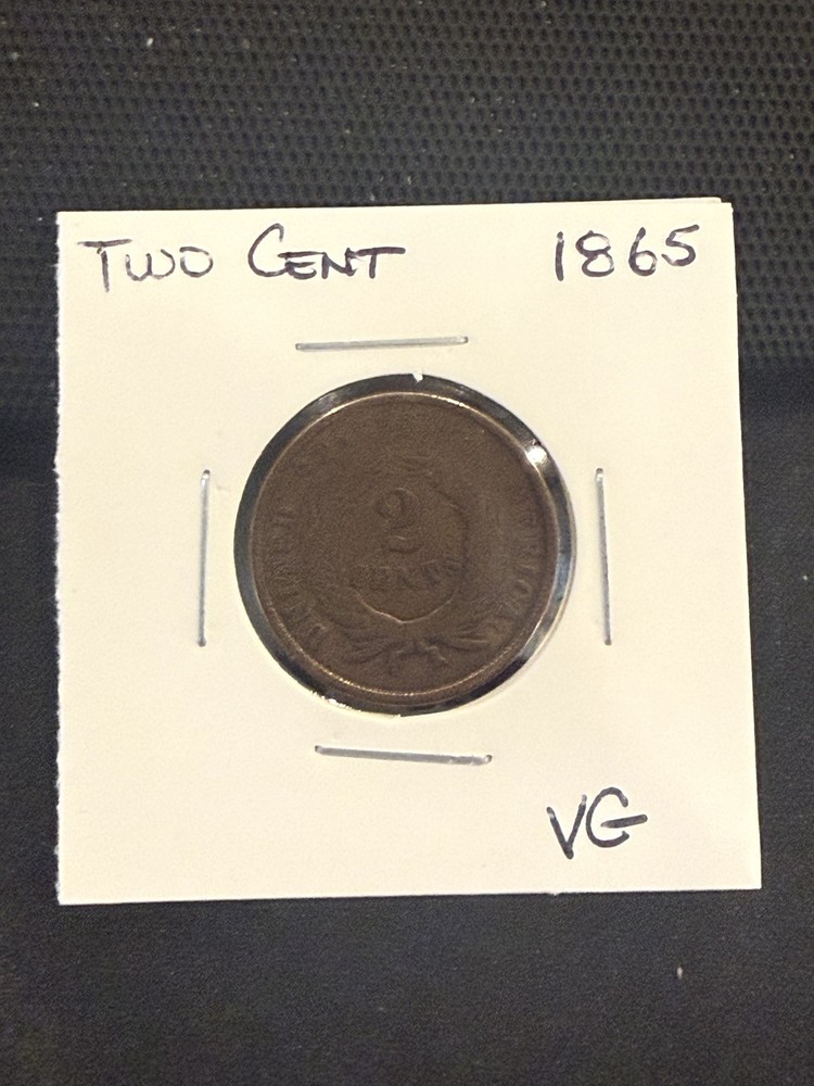 1865 Two Cent Piece VG