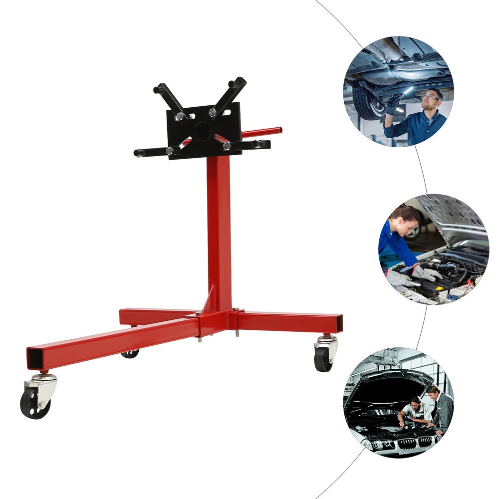 Vehicle Engine Block Stand 360 Degree Head 2000 LBS Folding Engine Stand