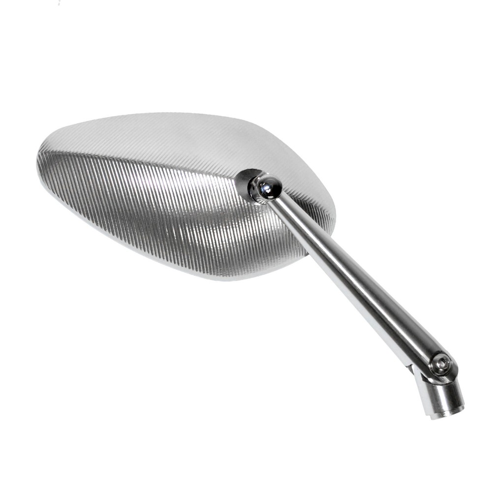 Motorcycle CNC Billet Aluminum Rearview Mirror Silver Solid High Quality New