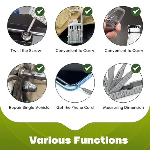 Generic2 in Keychain Multitool Screwdriver Bit Folding Multi Tool Bottle 1