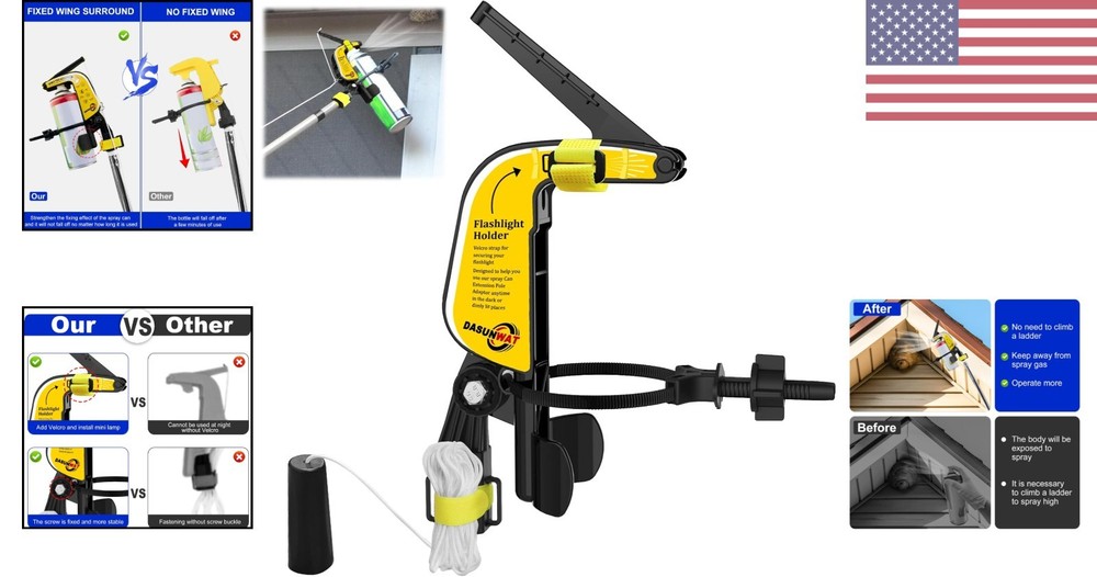 Durable Spray Can Extension Pole with Stable Support for High Cleaning Tasks