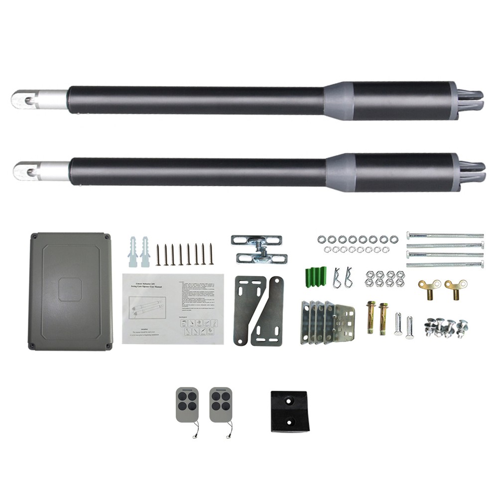 Automatic Gate Opener Dual Swing Gate Opener Security System w/ Remote Control