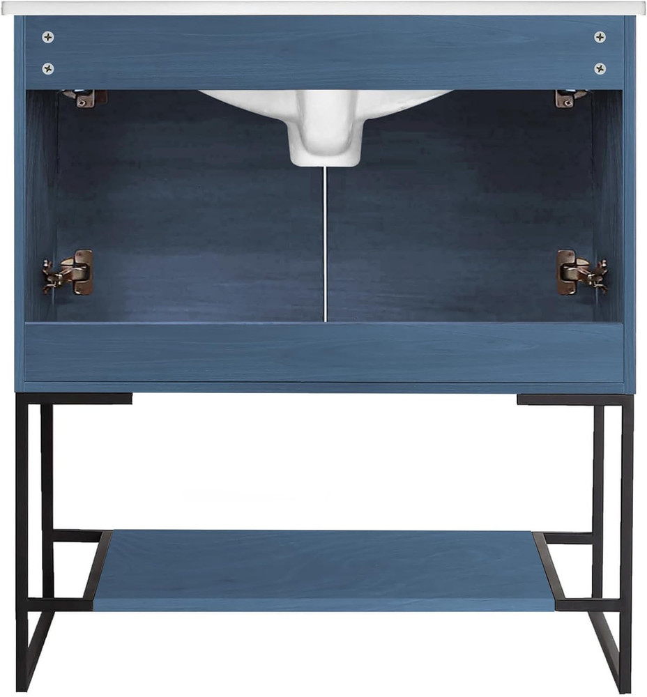 30" Modern Bathroom Vanity with Sink - Chic Space-Saving Solution