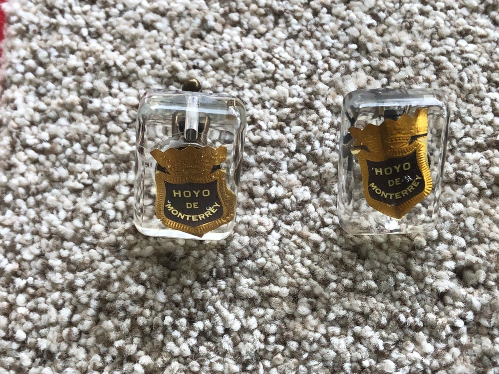 4 Hand Made Cigar Cufflinks & Tie Clip