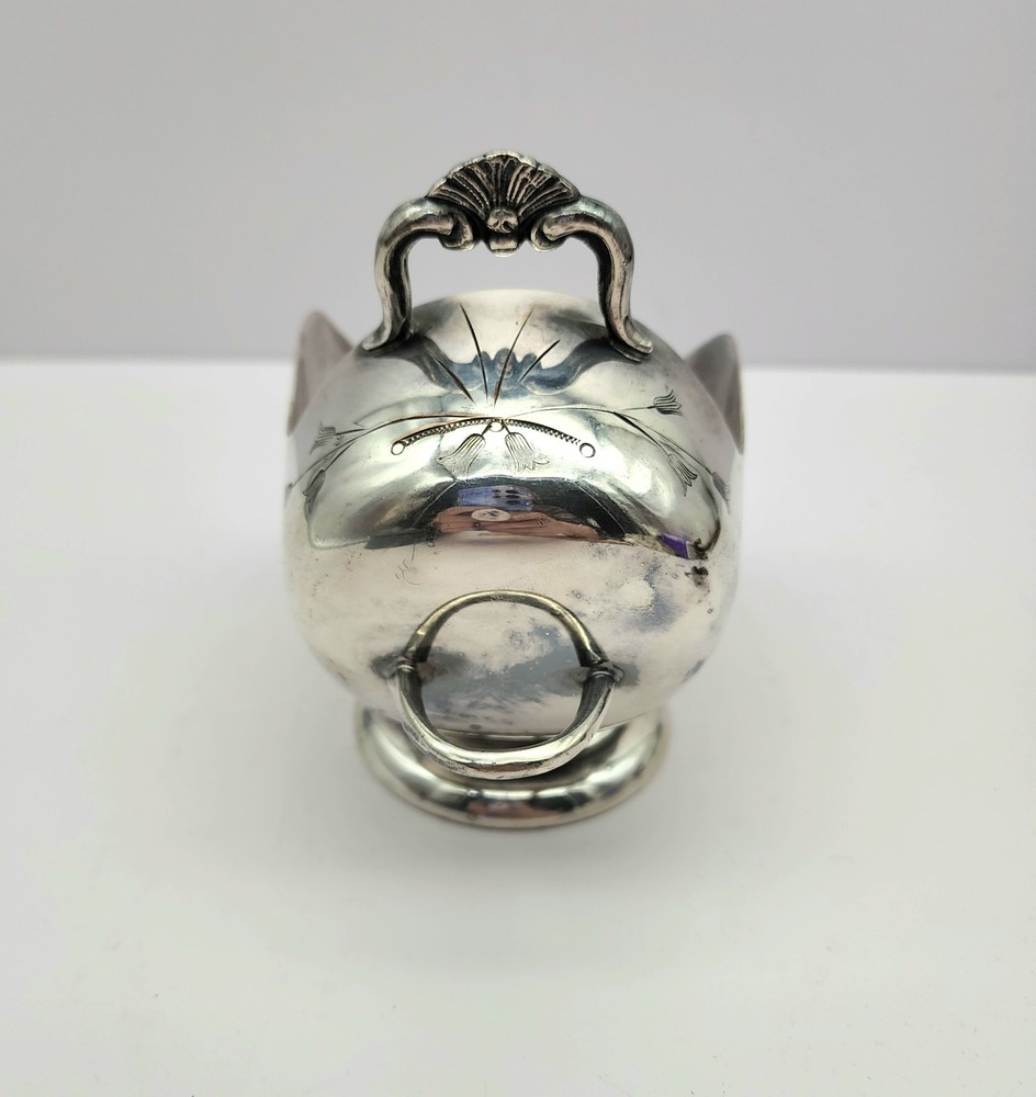Antique Sheffield England Silver Plated Sugar Scuttle