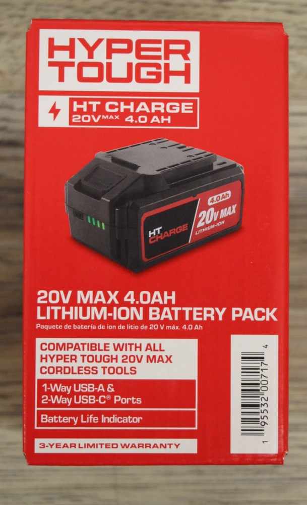 HYPER TOUCH 20V LITHIUM BATTERY PACK 4.0 AH