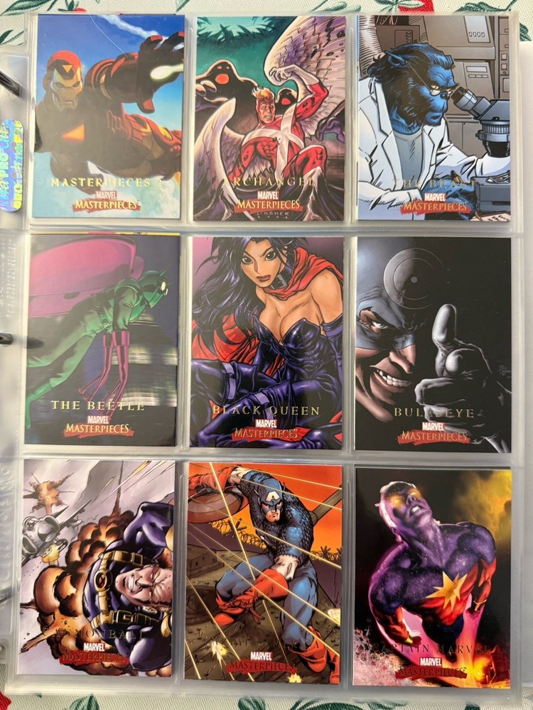 2008 MARVEL MASTERPIECES series 2 Complete Base Set 1-90 Skybox.