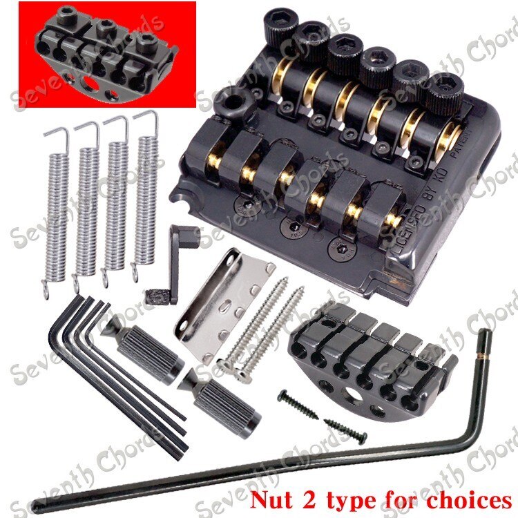 6 String Tremolo Bridge Tailpiece for Headless Guitar Replacement Accessories