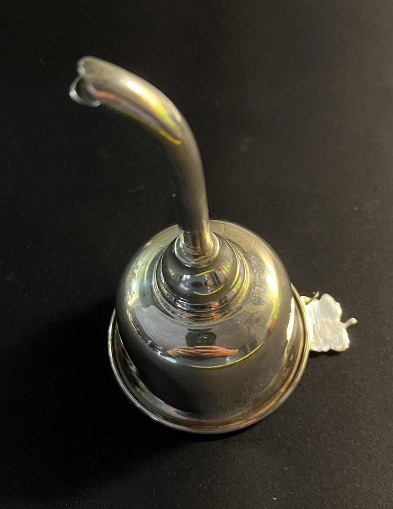 Silverplate Wine Funnel w/Grape Handle 6.5”
