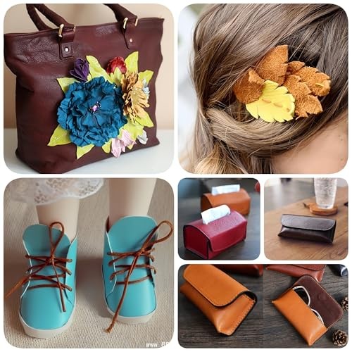 Faux Leather Sheets for Craft One Roll Soft Smooth Surface Solid Leather Navy