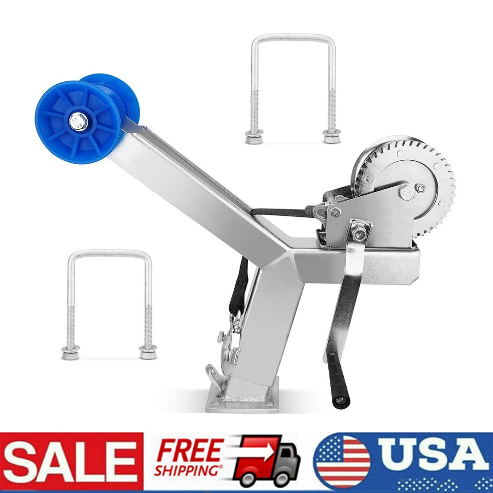 Adjustable Boat Trailer Winch Stand with Roller Boat Trailer Winch Post 1200LBS
