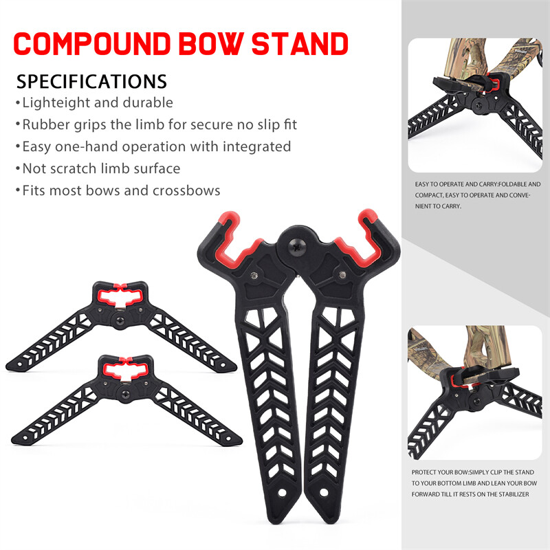 Archery Bow Stand Kickstand Bracket Supporting for Compound Bow Target Hunting