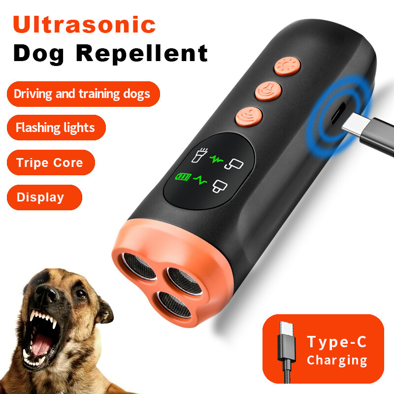 Ultrasonic Dog Repeller Anti Bark Device Stop Barking Humane Pet Training Tool