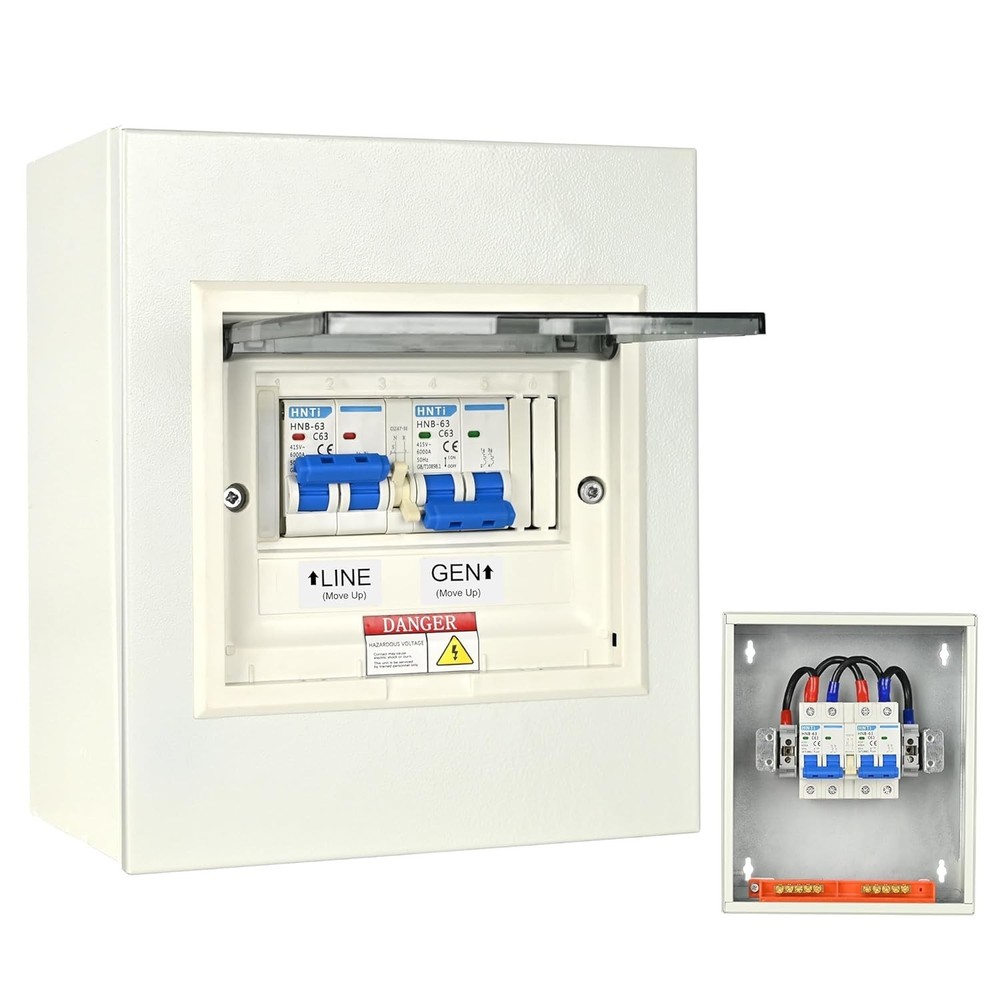 Transfer Switch for Home Generator, Upgraded 63 Amp Generator Transfer Switch...