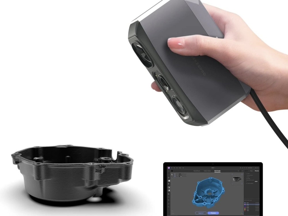 3DMakerpro Moose Lite Pro 3D Scanner For 3D Printing 0.05mm Accuracy 10FPS Scan