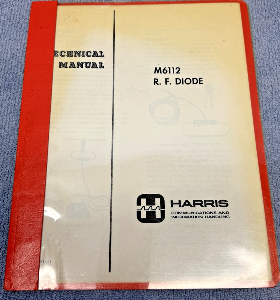 Harris M6112 R.F. Diode Tech Manual