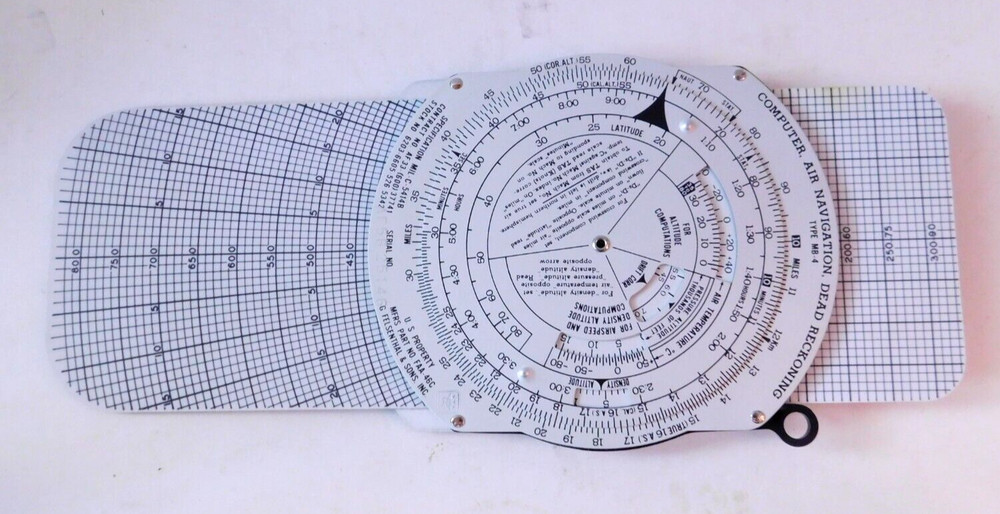 Azimuth Plotter NPR-13 1:500,000 Sectional Scale +Dead Reckoning Computer
