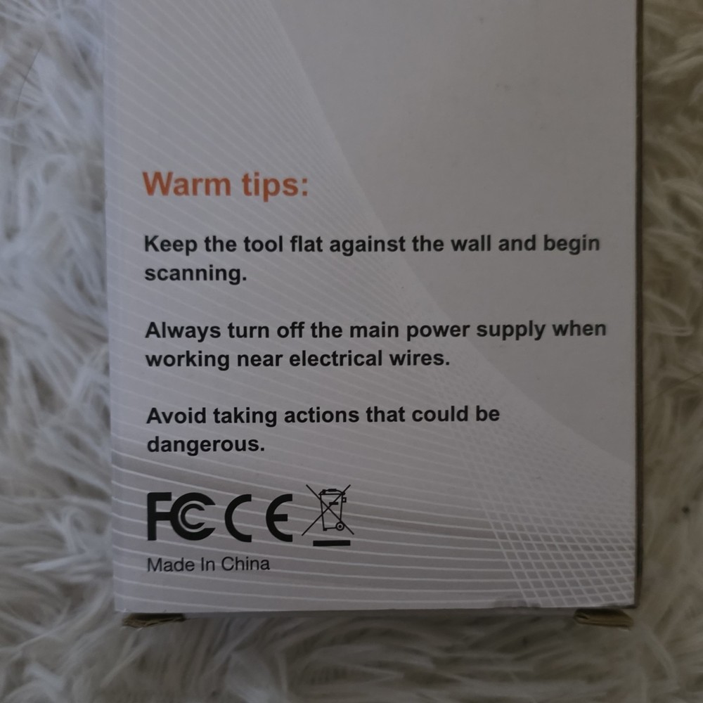 Meapro TH710 Stud Finder Wall Scanner Multi-function LCD Black Orange