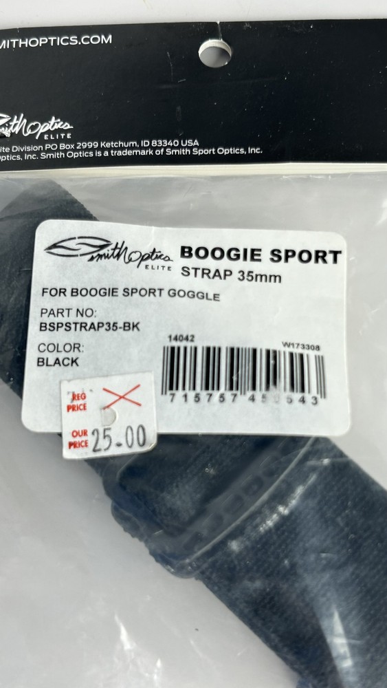 Smith Optics Boogie Sport Strap 35mm - Black