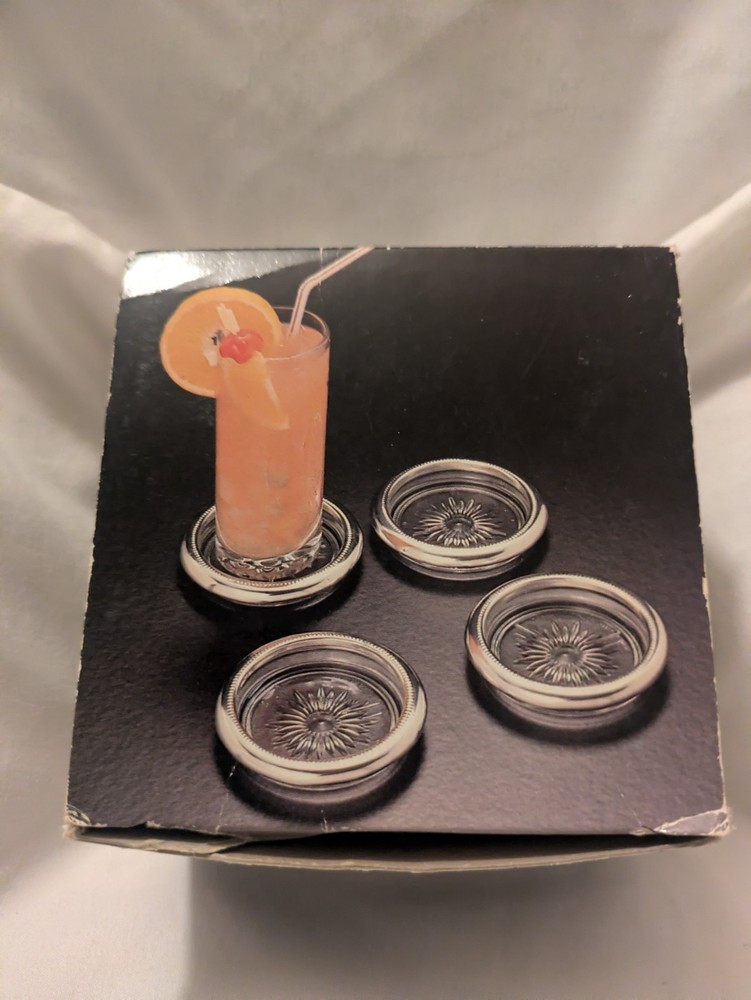 Silver Plated Coasters New In The Box