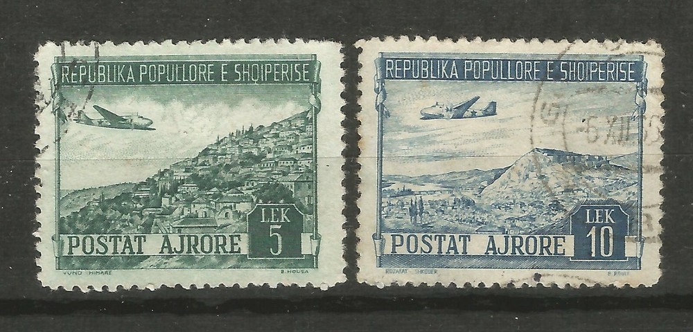 Albania C57-C58 Air Post.USED