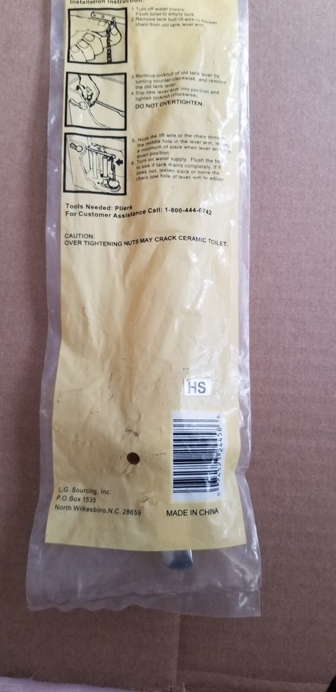Tank Lever 24458 Chrome Plated Handle , NOS