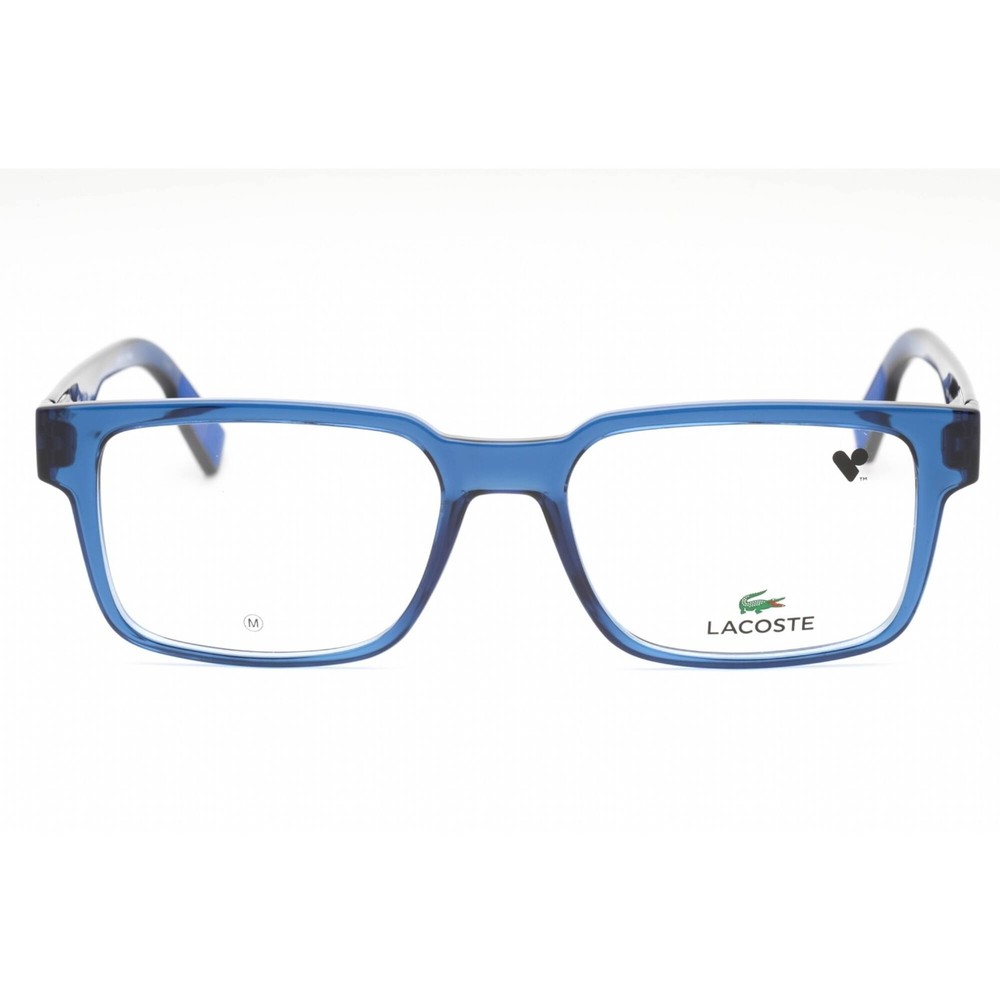 Lacoste Men's Eyeglasses Blue Plastic Rectangular Shape Full Rim Frame L2928 400
