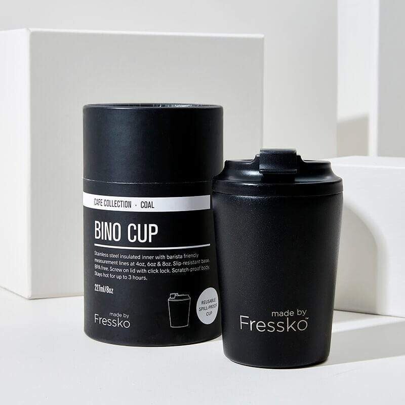 Fressko Reusable Cup Bino (230ml) - Coal