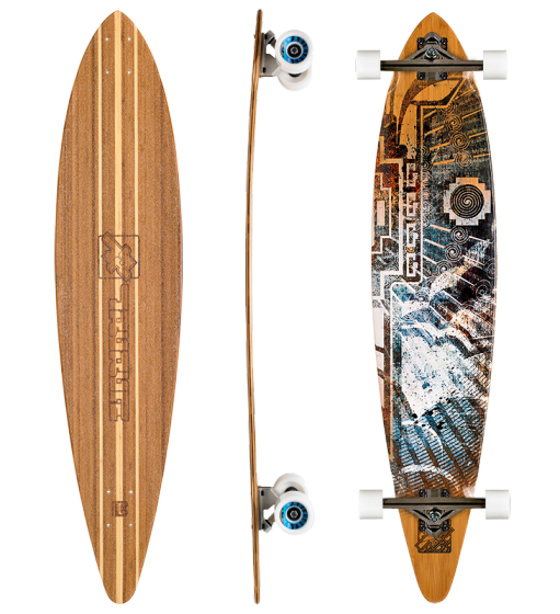 Trurute Harpy Eagle Pin Tail Longboard (Deck Only)