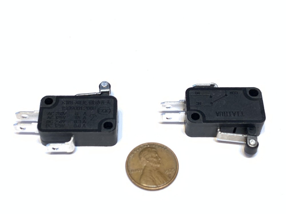 2 Pieces Black Limit Switch rollar roller micro small 3d printer cnc Lever c19