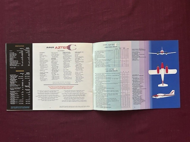 Piper Aztec C brochure