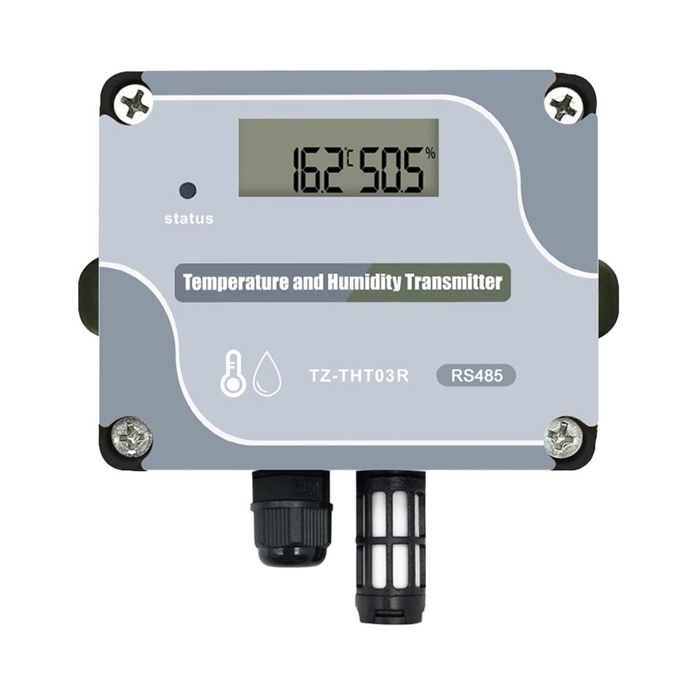 Tzone RS485 Temperature Humidity Sensor Modbus RTU Temp Digital Gray