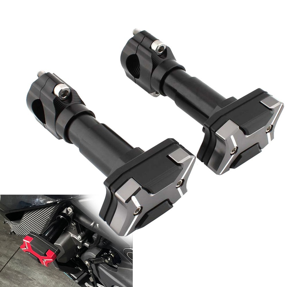 2x Universal Modified Engine Guard Crash Bar Frame Protector 22mm-30mm Titanium