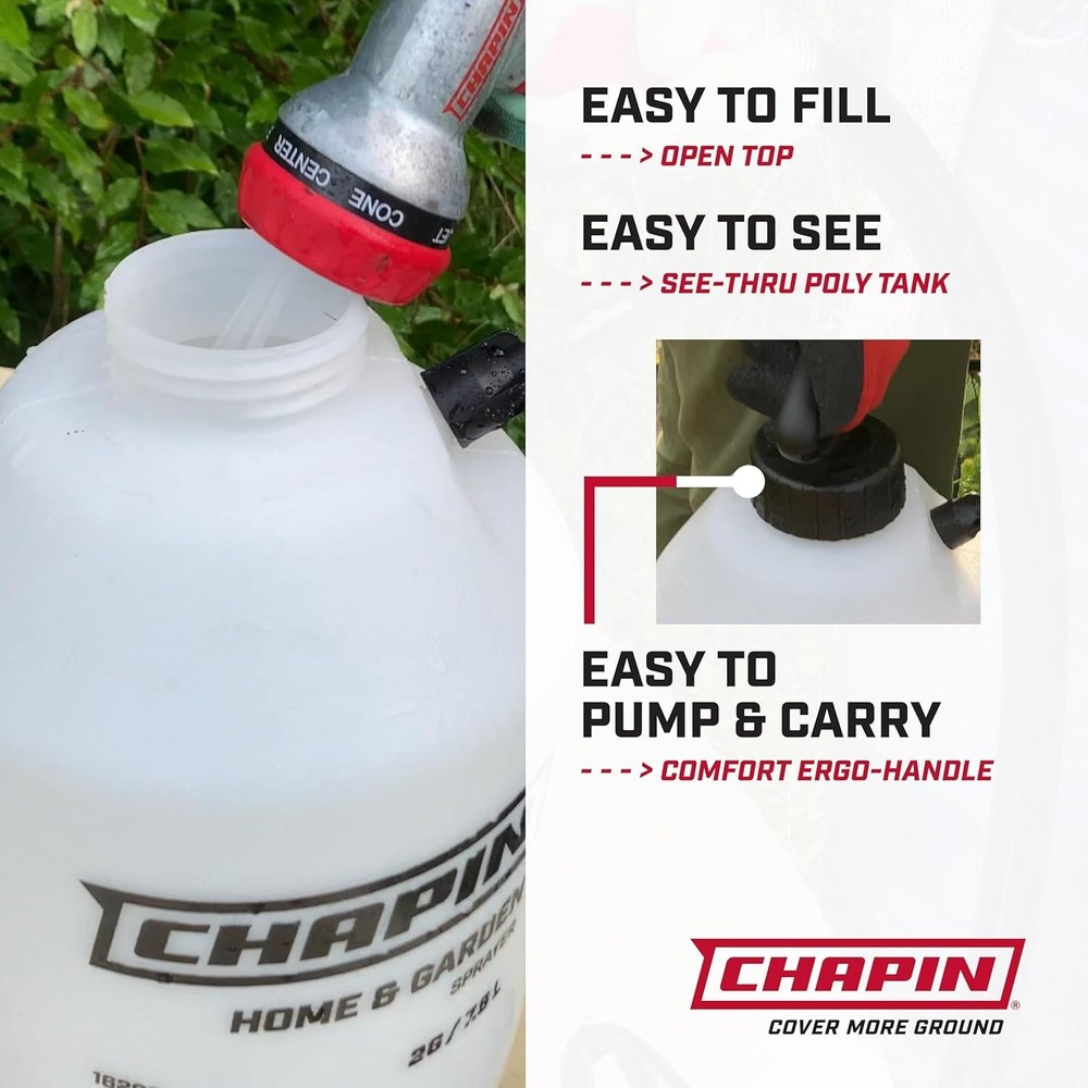 Comfortable 1-Gallon Sprayer Ideal for Herbicides and Fertilizer Application